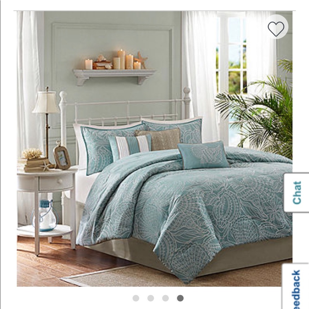 NWT! Madison Park 7pc queen size comforter set